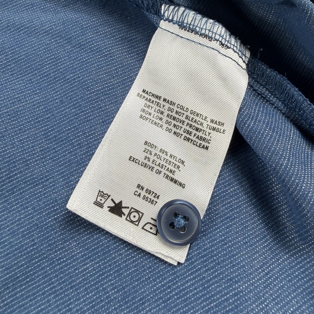 Columbia PFG Omni Wick Fishing Shirt Mens XXL Blue Long Sleeve Vented Nylon - Picture 11 of 12